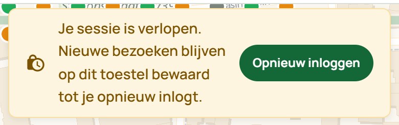 Melding: je sessie is verlopen